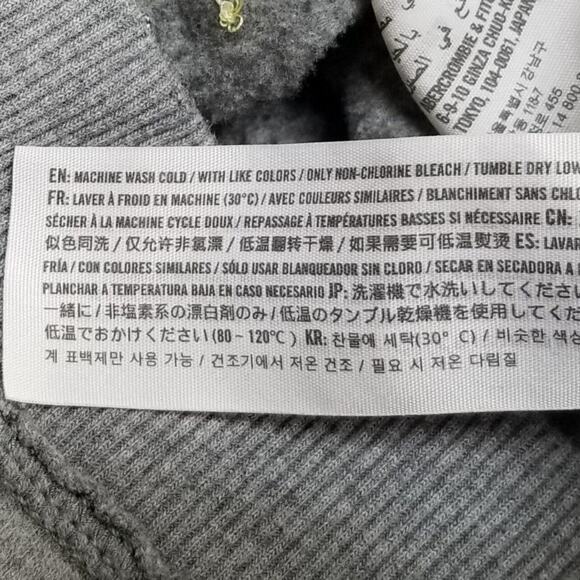 Hollister Sweatshirt Womens L Gray Cut Out Embroidered Chill Vibes Palms - Picture 5 of 11